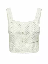 ONLY | Top in maglia ONLAMARI | Crema