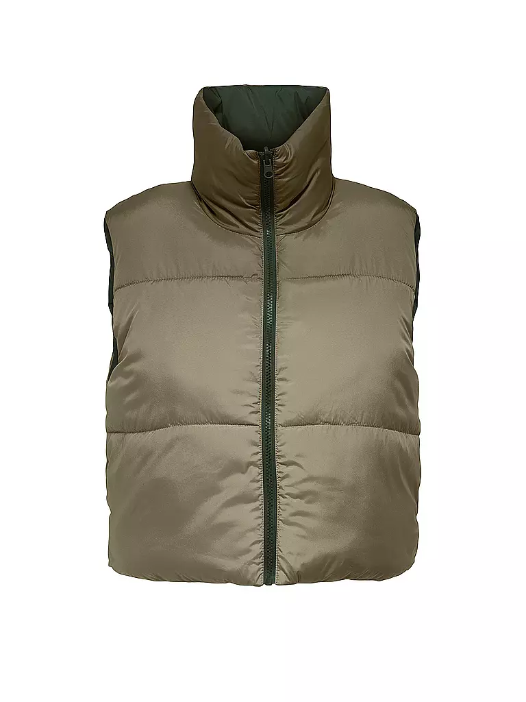 ONLY | Wendesteppgilet Cropped Fit ONLRICKY  | Oliva