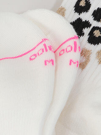 OOLEY | Calzini LEO Allover rosa neon bianco