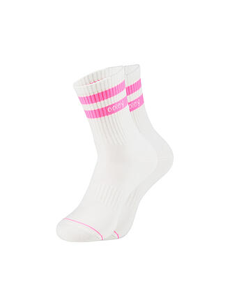 OOLEY | Calze STREEDMOOD LIGH white neon pink