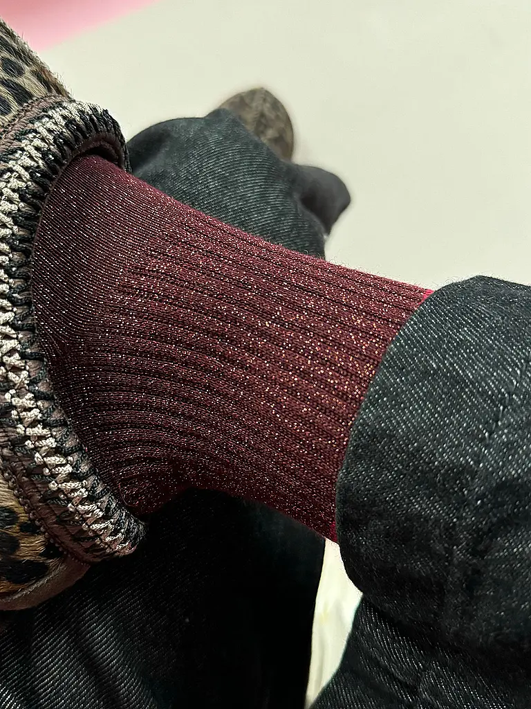 OOLEY | Calze ELECTRA LUNGO chilli red | Rosso