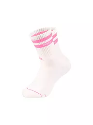 OOLEY | Calze STREETMOOD bianco / rosa neon | Bianco