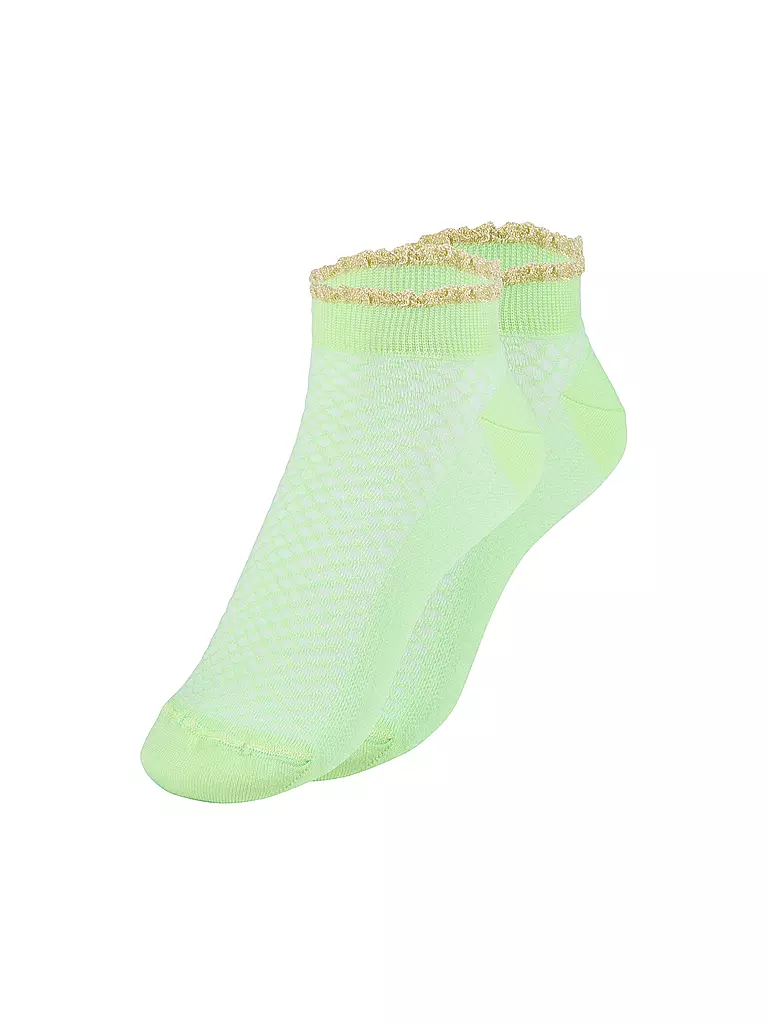 OOLEY | Calzini confezione da 2 ELEGANT S. Lime/White | Verde chiaro