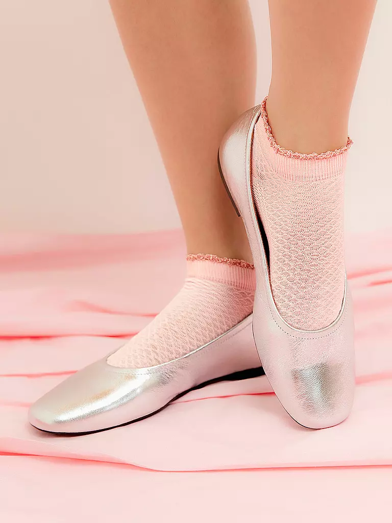 OOLEY | Calzini confezione da 2 ELEGANT S. Rosa/Bianco | 