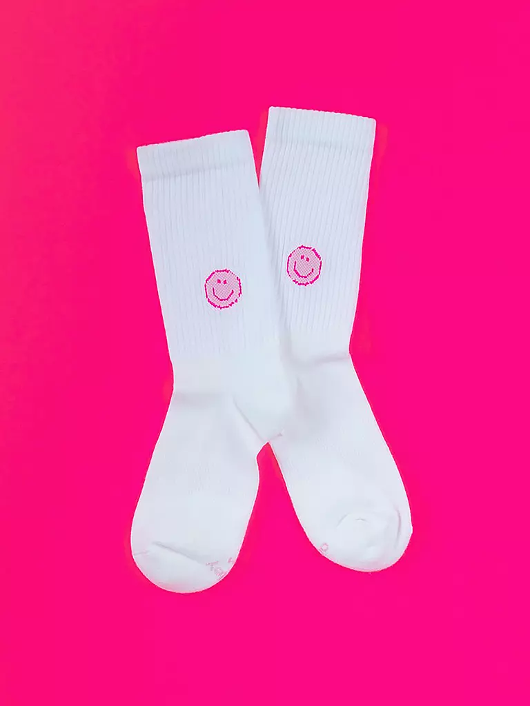OOLEY | Calzini ICON sorriso rosa | 