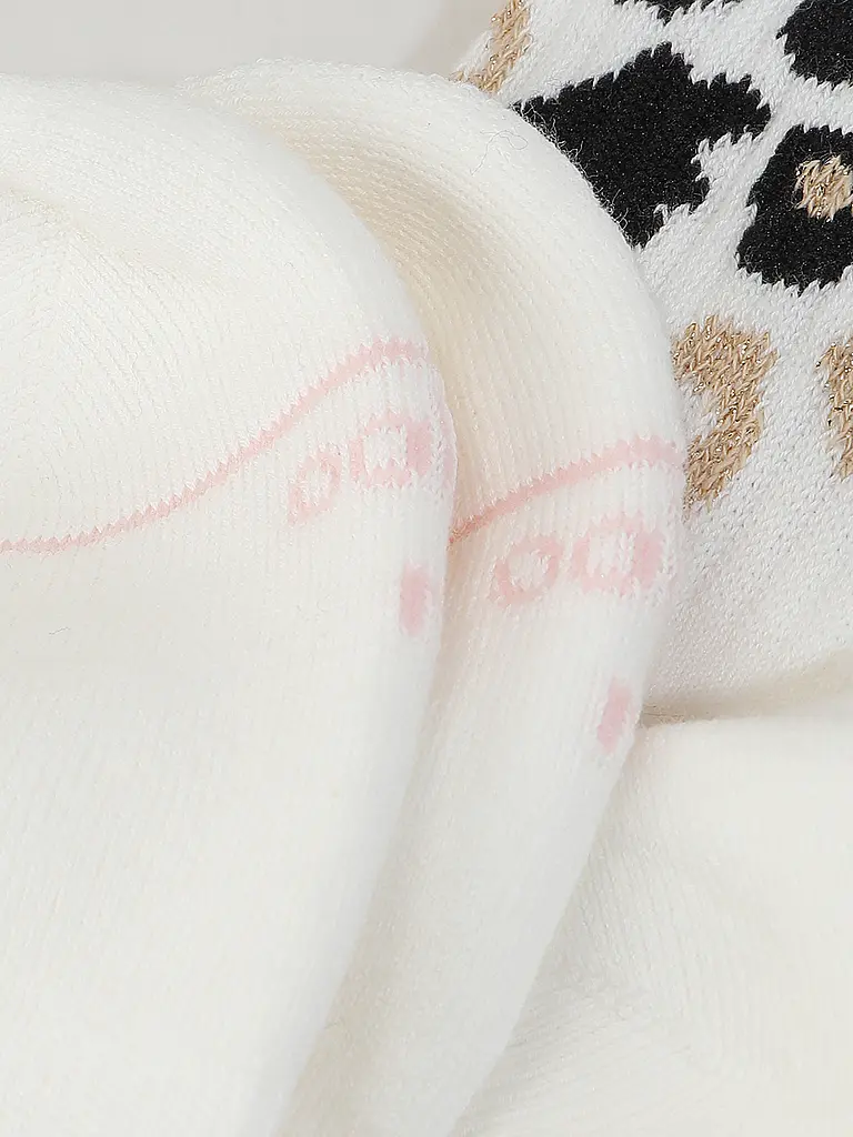 OOLEY | Calzini LEO Allover Rosa bianco | Bianco