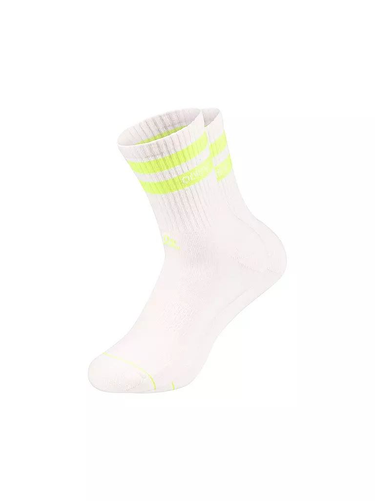 OOLEY | Calzini STREETMOOD bianco / limone | Bianco