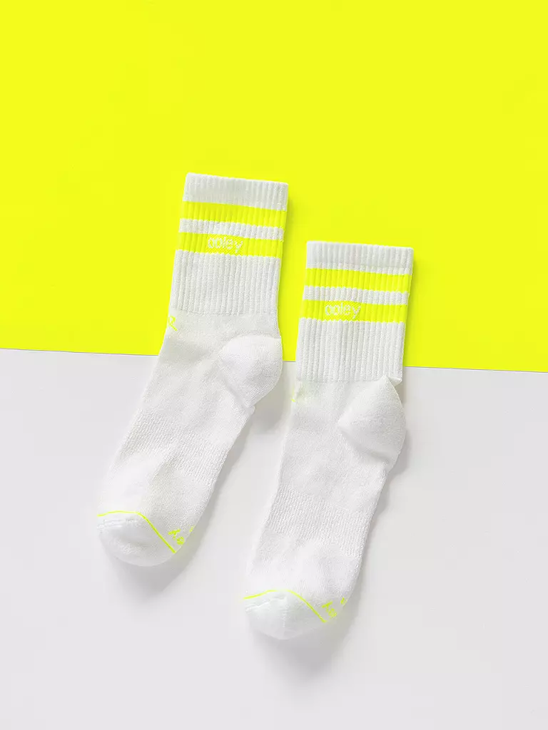 OOLEY | Calzini STREETMOOD bianco / limone | 