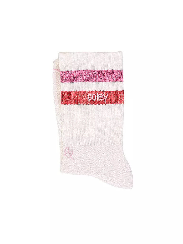 OOLEY | Socken STREETMOOD ivory glitter | Bianco