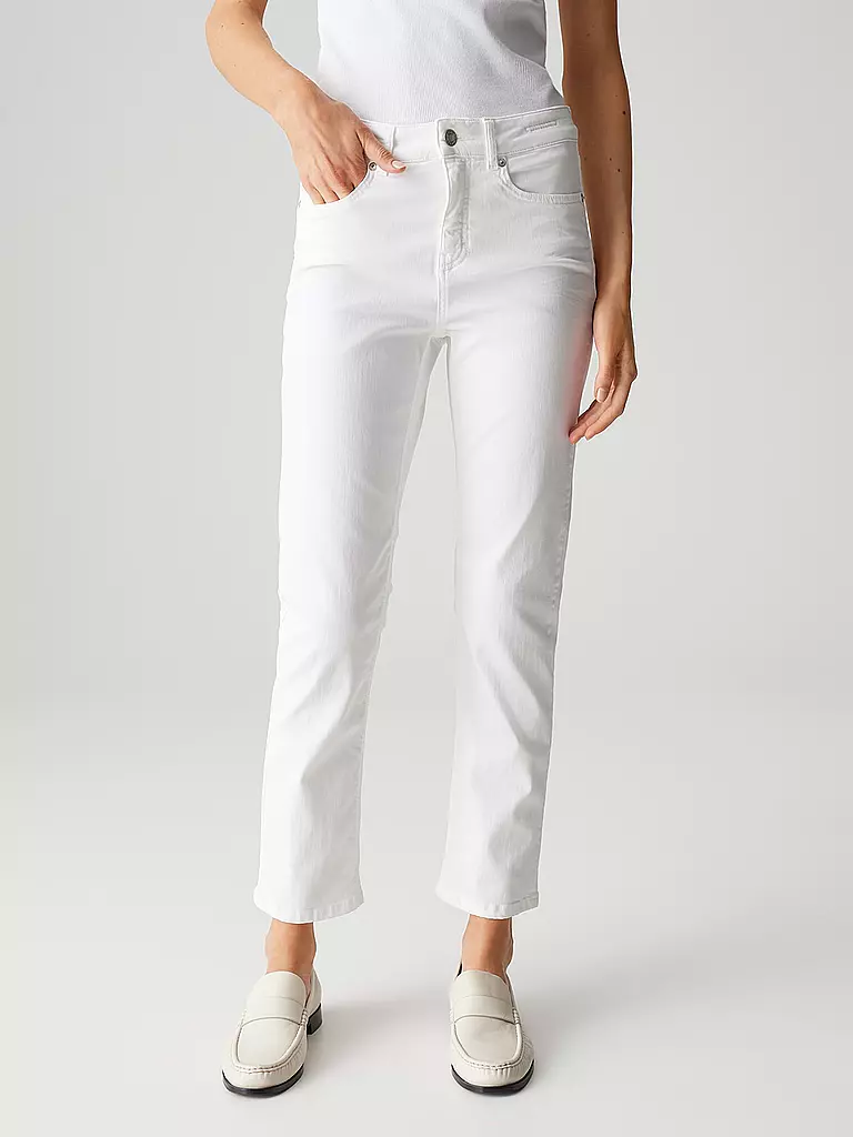 OPUS PANTS | Jeans Straight Fit MELLY BASE | Bianco