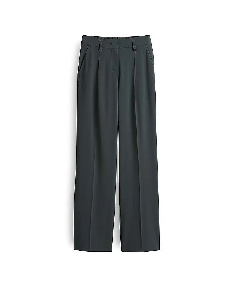 OPUS PANTS | Pantaloni Flared Fit MOIRA | Verde scuro
