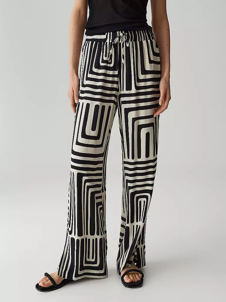 OPUS PANTS | Pantaloni Marlene MALOTTA ABSTRACT | Beige
