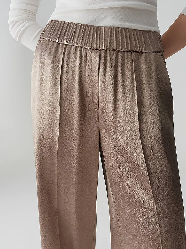 OPUS PANTS | Pantaloni Marlene MUCIA SHINE | Beige