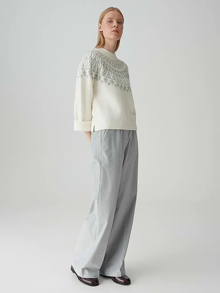 OPUS PANTS | Pantaloni Marlene MUCIA | Grigio chiaro