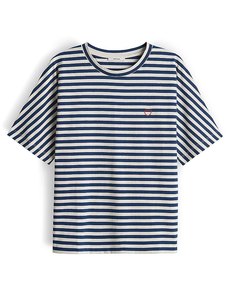 T-Shirt SALENTINE STRIPE petrolio 44
