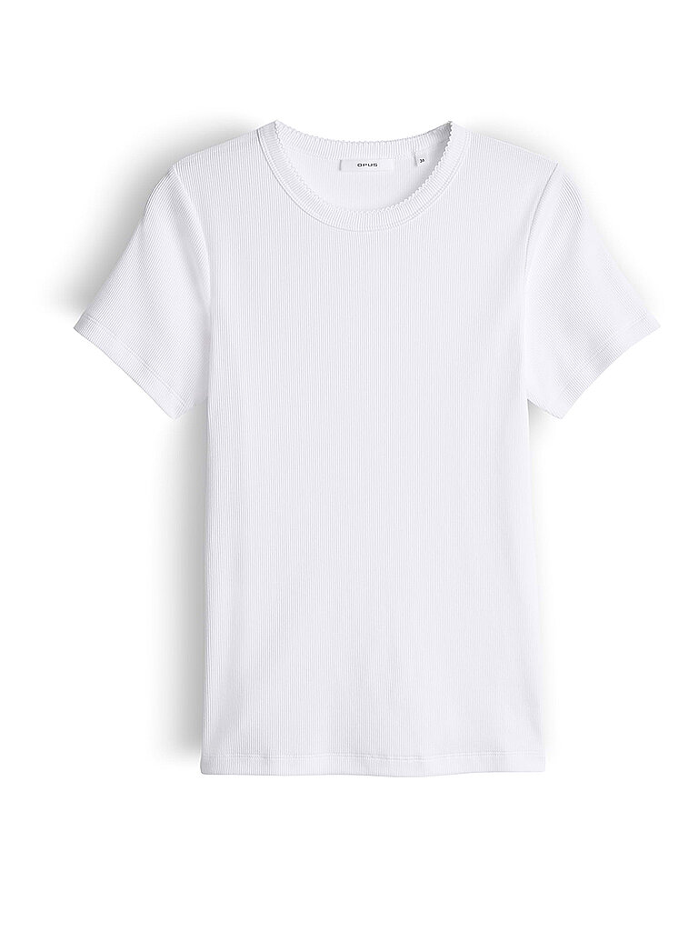 T-Shirt SAMUNA SCALLOP bianco 36