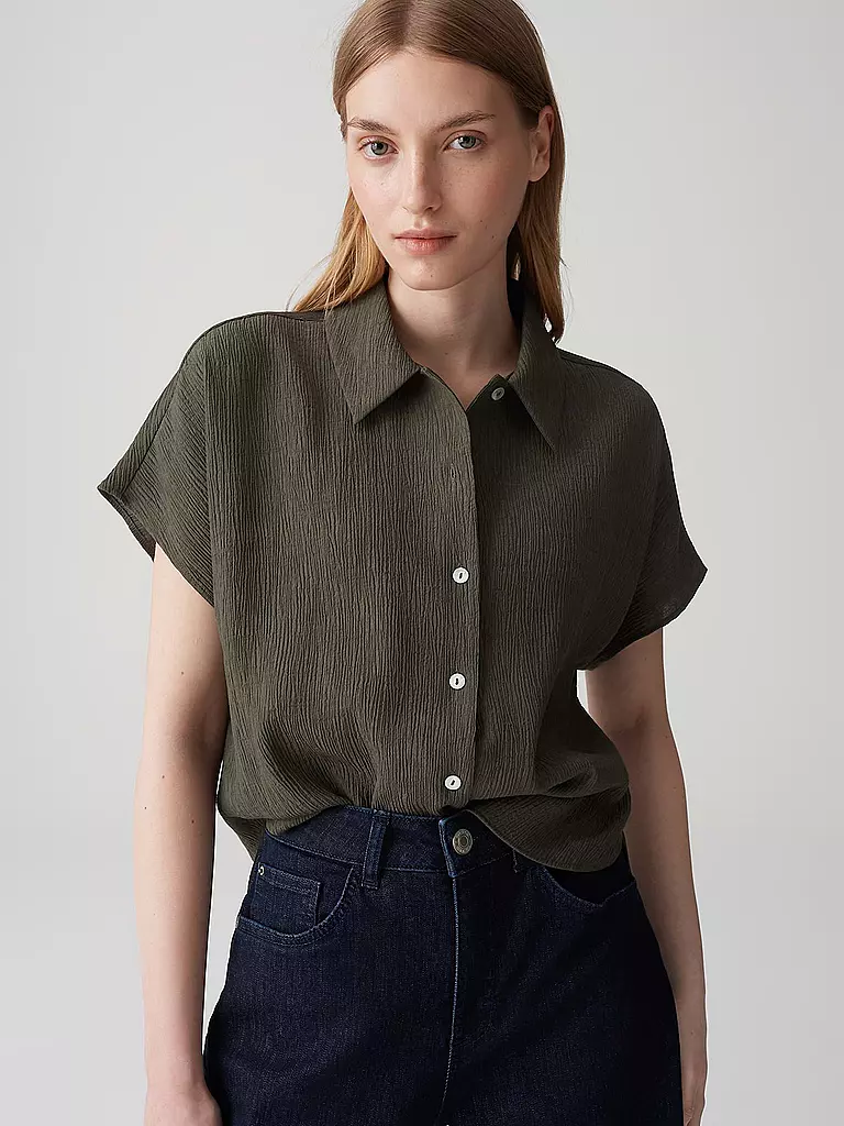 OPUS | Blusa FASINGA | Verde scuro