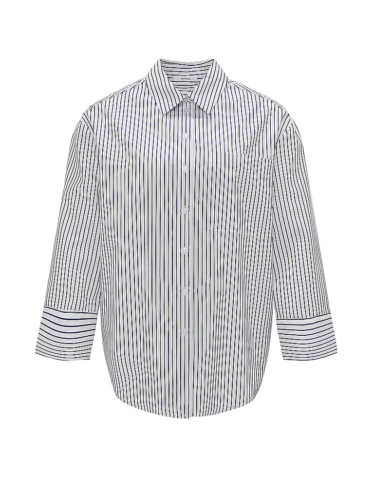 OPUS | Blusa FRILA | Blu scuro