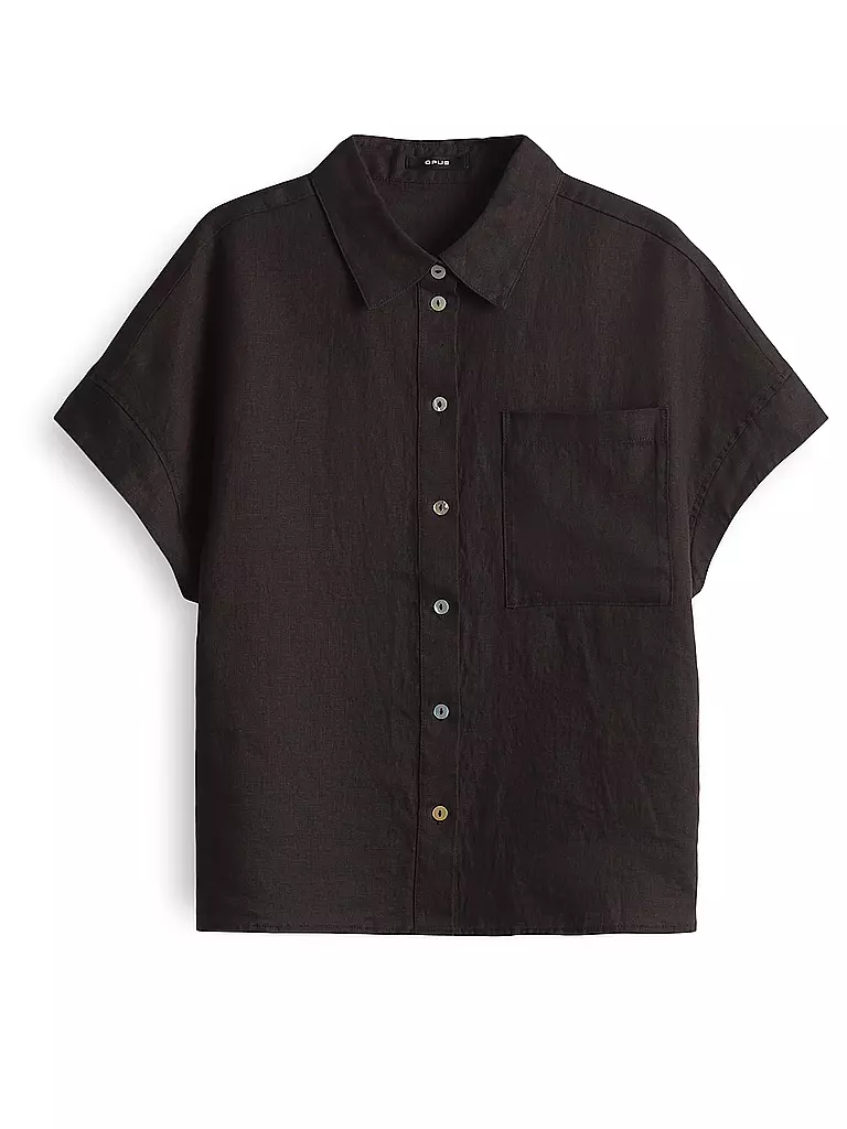 OPUS | Blusa in lino FELISA | Marrone