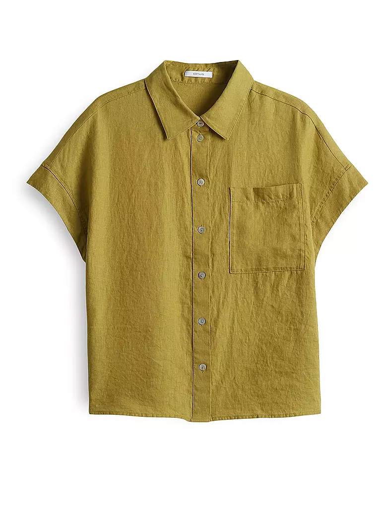 OPUS | Blusa in lino FELISA | Senape