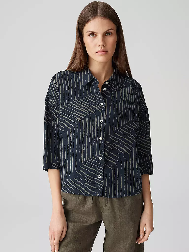 OPUS | Blusa-camicia FIANA | Blu scuro