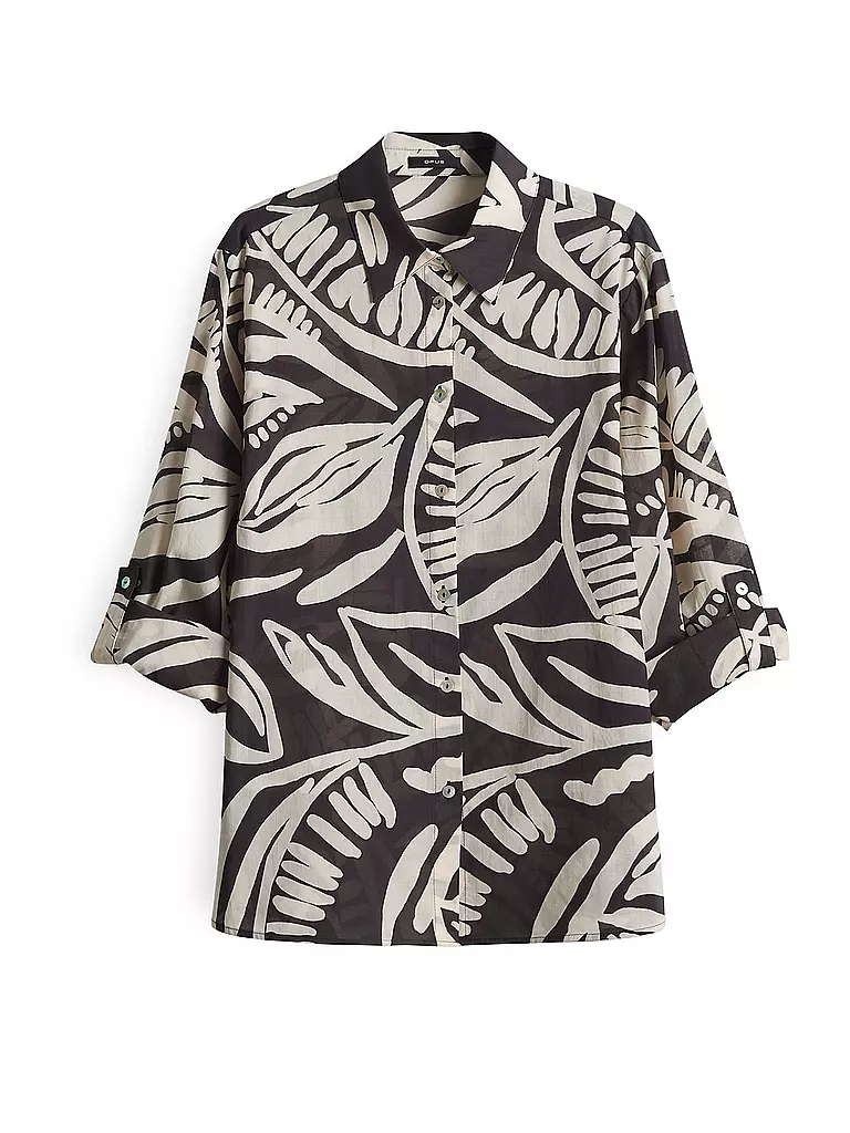 OPUS | Blusa-camicia FUMINE TROPICAL | Marrone