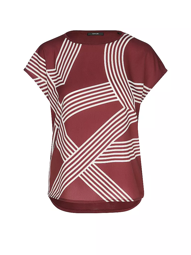 OPUS | Blusa-camicia SABETHI PRINT | Rosso scuro