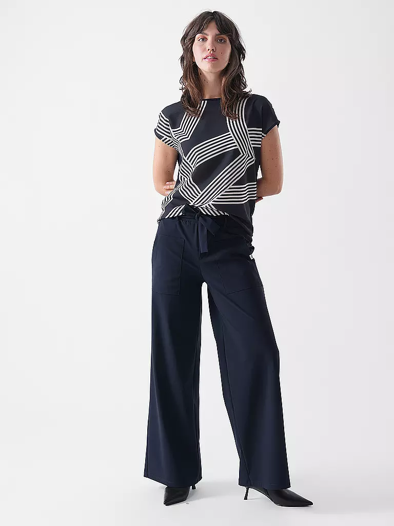 OPUS | Blusa-camicia SABETHI PRINT | Blu scuro