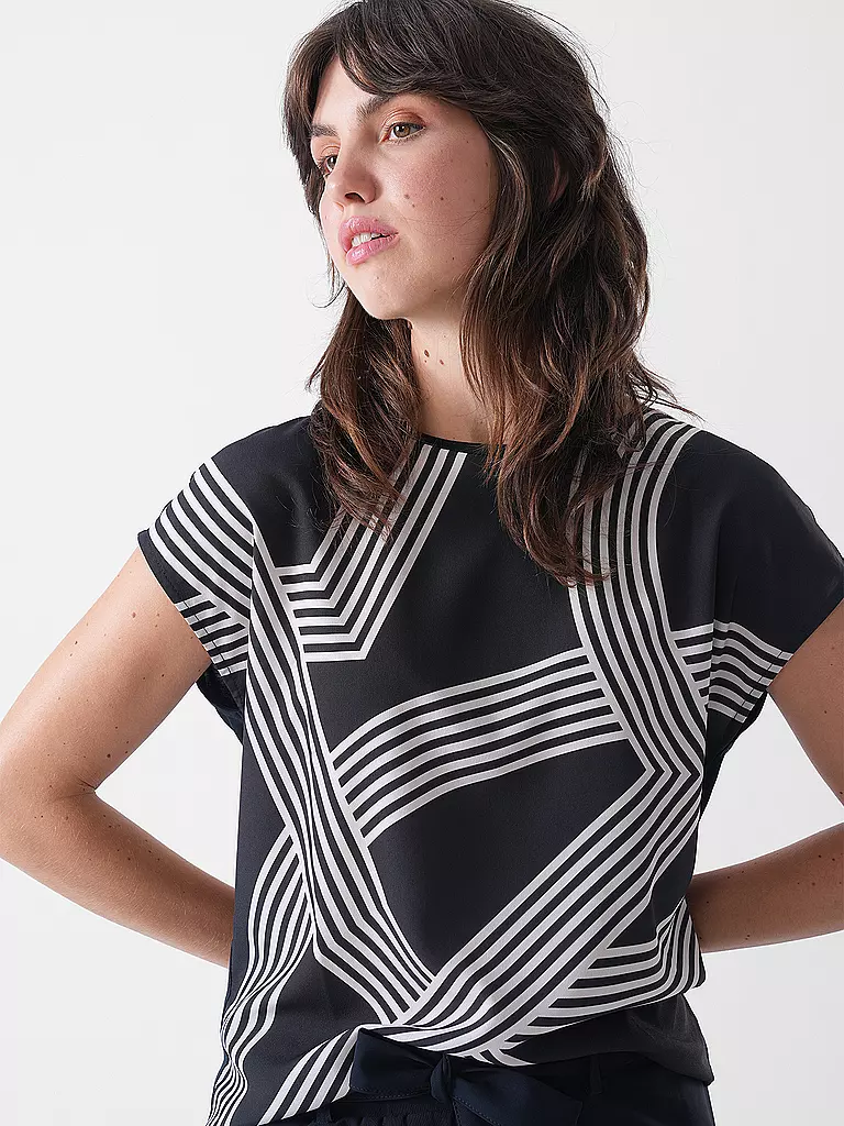 OPUS | Blusa-camicia SABETHI PRINT | Blu scuro