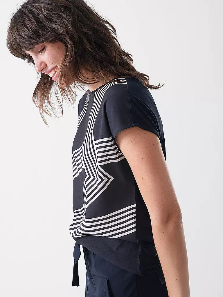 OPUS | Blusa-camicia SABETHI PRINT | Blu scuro