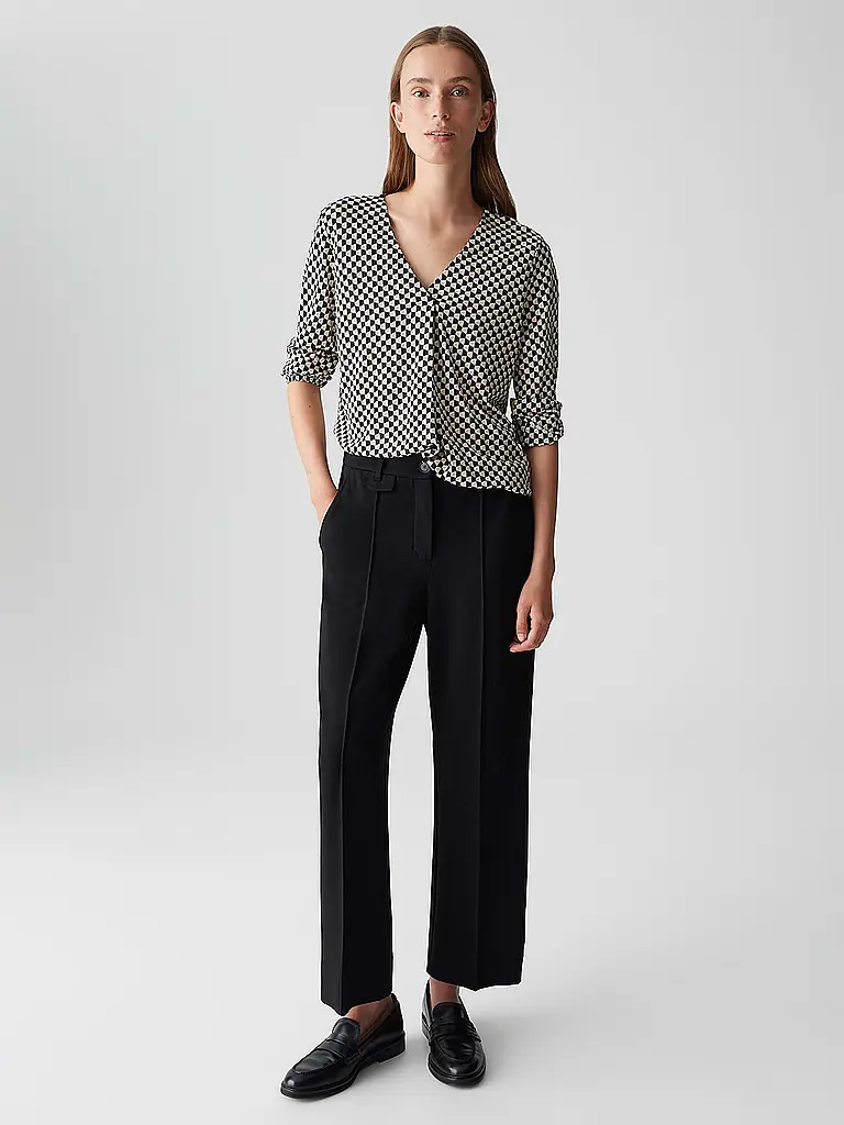 OPUS | Blusa-camicia SANNAH ICONIC | Nero