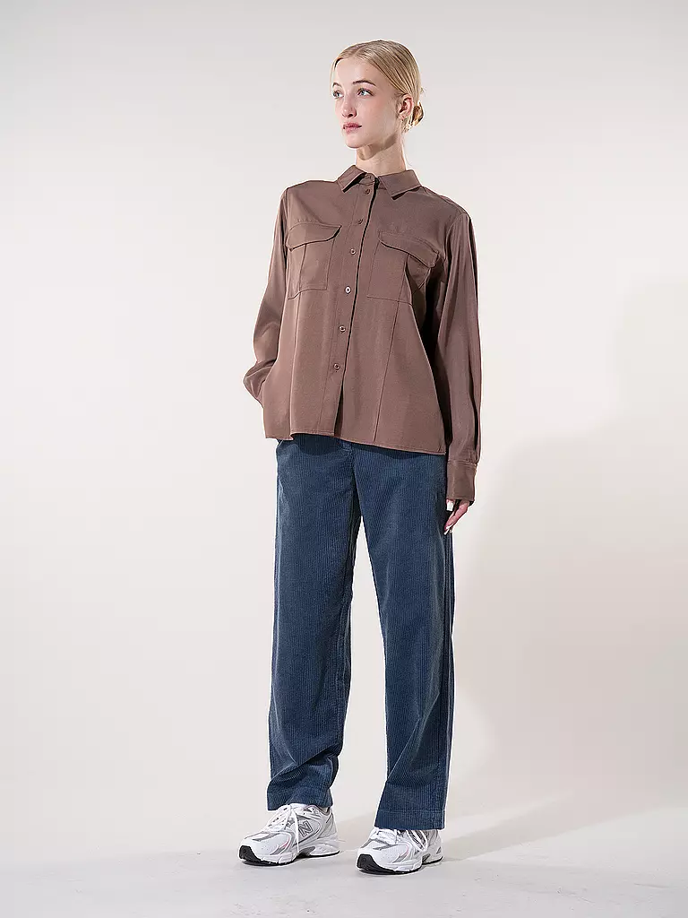 OPUS | Bluse FLARA | Marrone