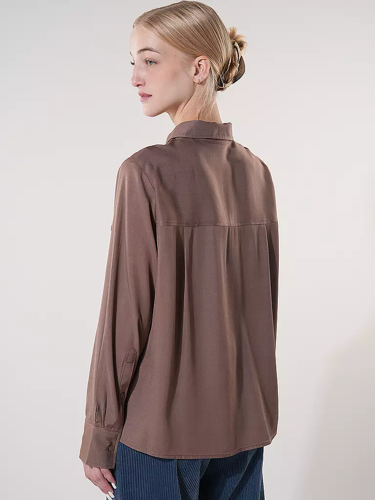 OPUS | Bluse FLARA | Marrone