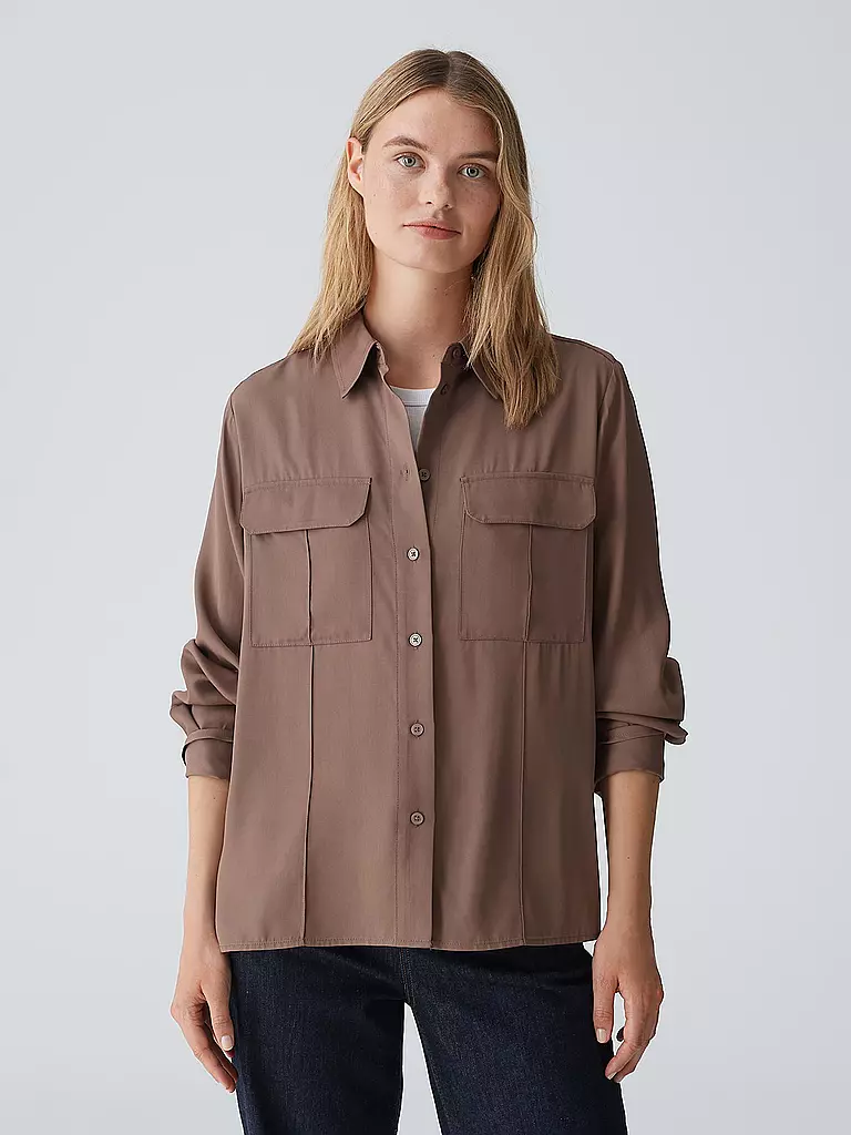 OPUS | Bluse FLARA | Marrone