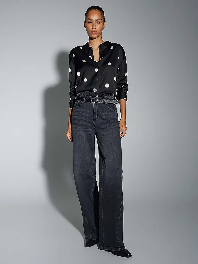 OPUS | Blusenshirt FAMENA DOT | Nero