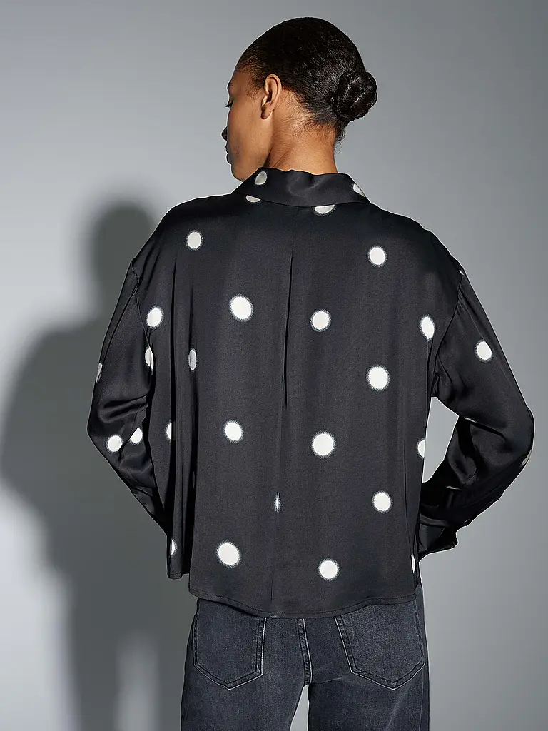 OPUS | Blusenshirt FAMENA DOT | Nero