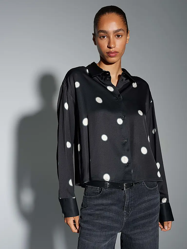 OPUS | Blusenshirt FAMENA DOT | Nero