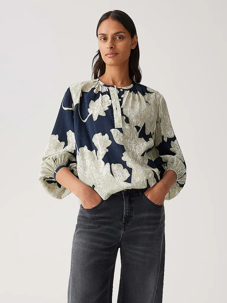 OPUS | Blusenshirt FICONA ANALOGUE | Blu scuro