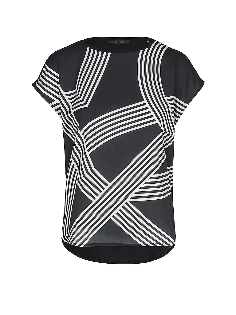 OPUS | Blusenshirt SABETHI PRINT | Blu scuro