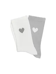 OPUS | Calzini YENNIS LOVE confezione da 2 hazy fog melange | Grigio chiaro