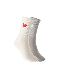 OPUS | Calzini YENNIS LOVE confezione da 2 hazy fog melange | Rosso