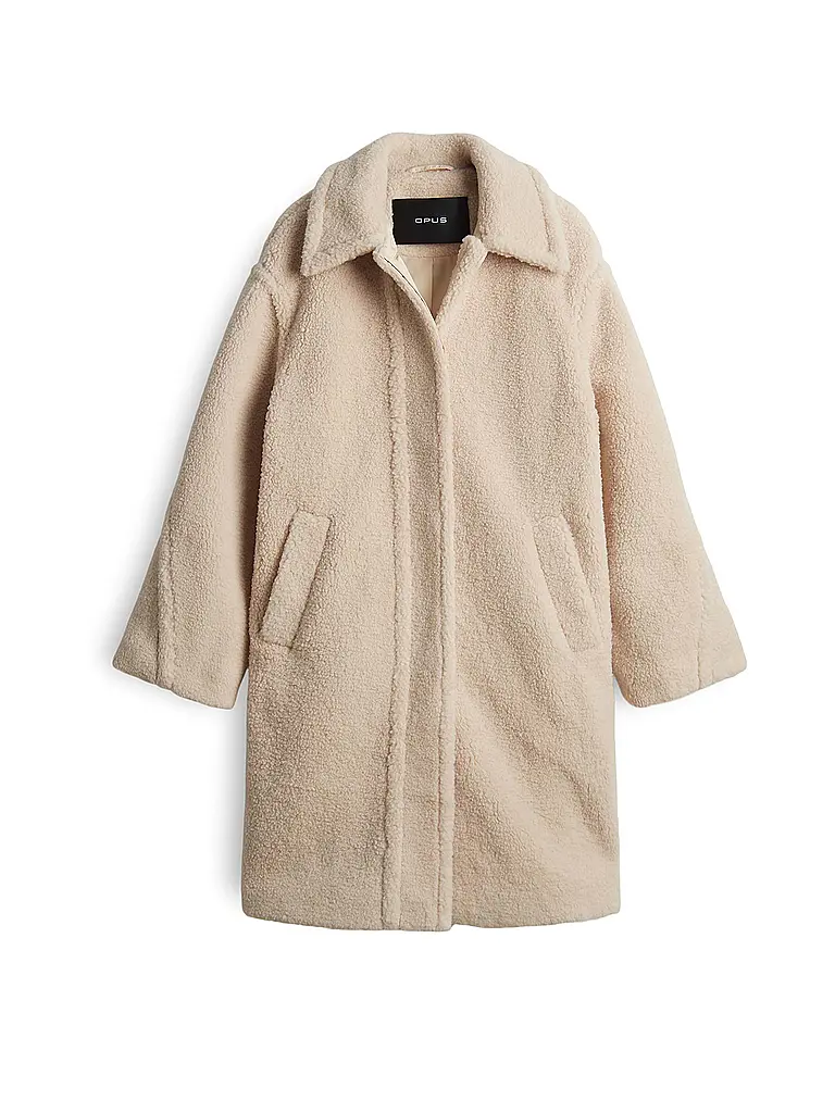 OPUS | Cappotto effetto pelliccia HEDDY | Beige