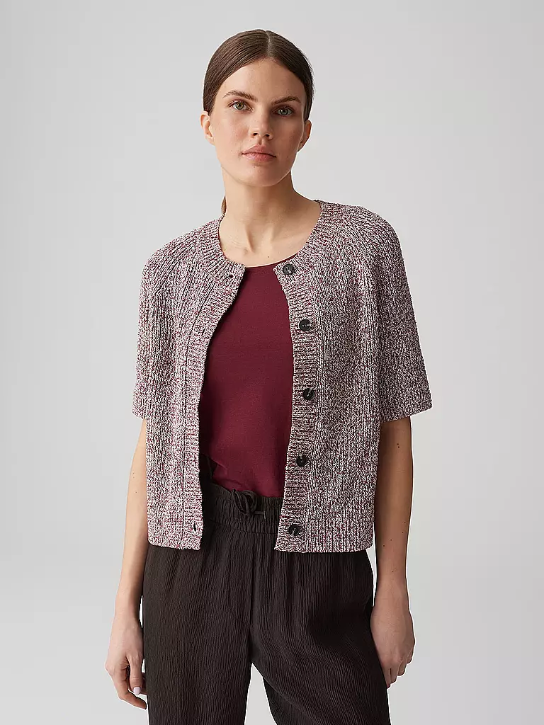 OPUS | Cardigan DACKI | Rosso scuro