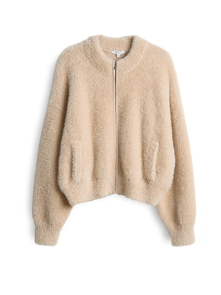 OPUS | Cardigan effetto pelliccia DORES | Beige