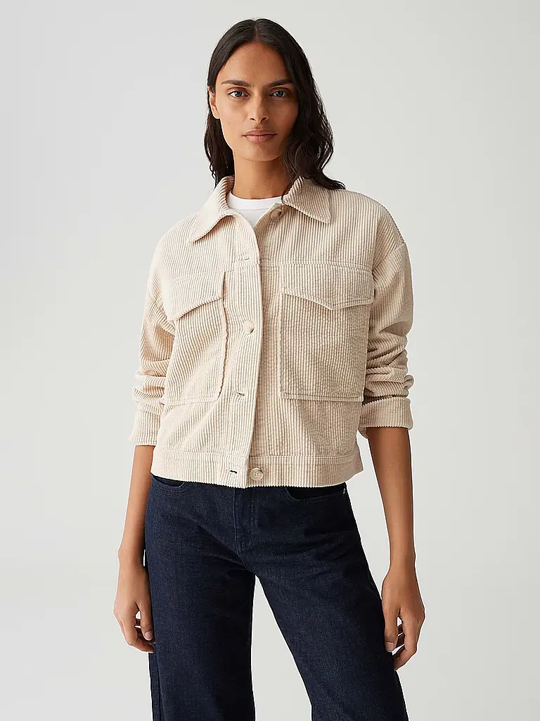 OPUS | Giacca di velluto a coste HONNJA | Beige