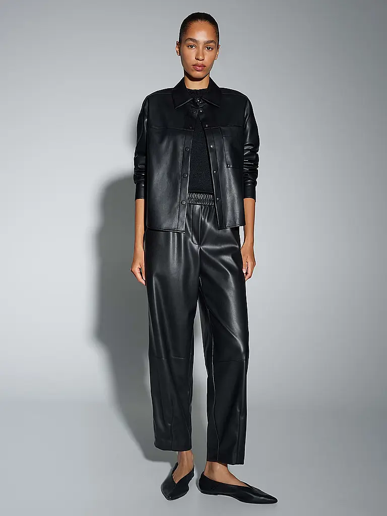 OPUS | Giacca effetto pelle FEDGY | Nero