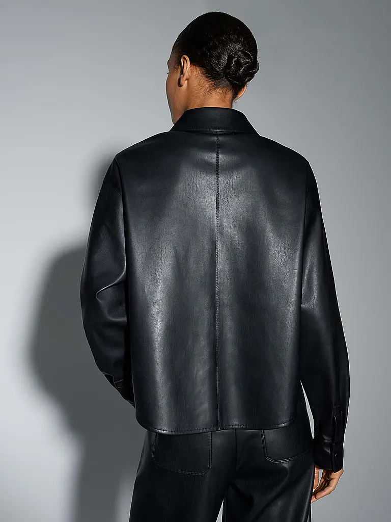 OPUS | Giacca effetto pelle FEDGY | Nero