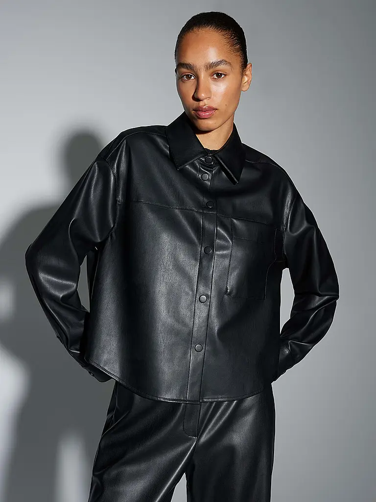 OPUS | Giacca effetto pelle FEDGY | Nero