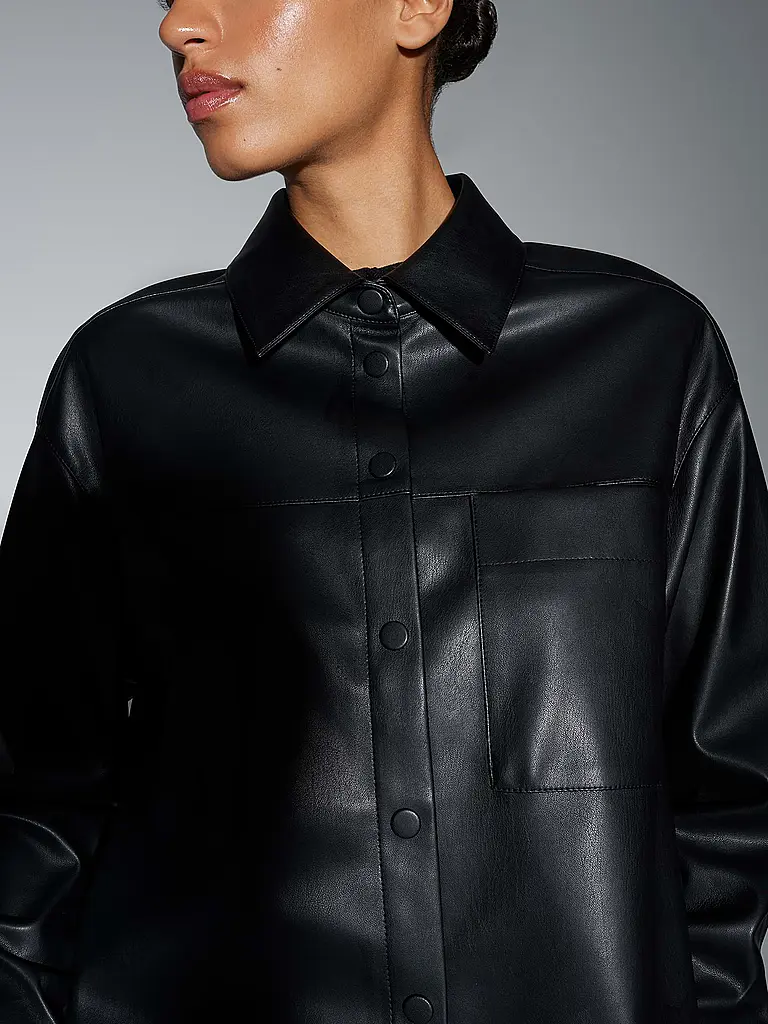 OPUS | Giacca effetto pelle FEDGY | Nero