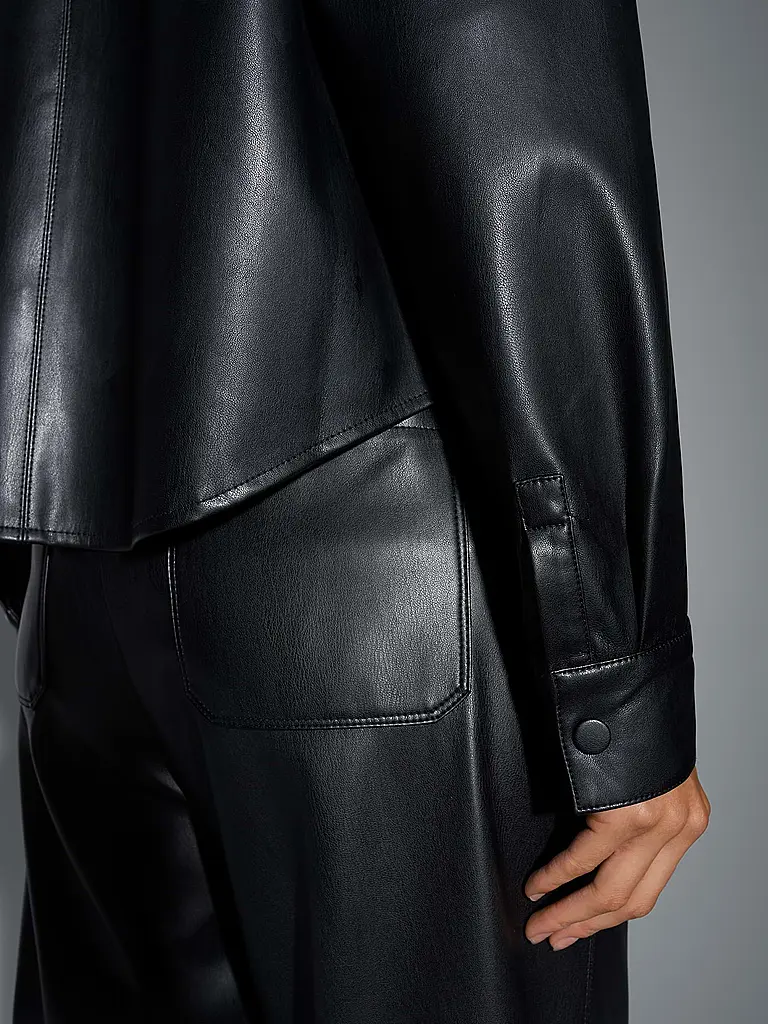 OPUS | Giacca effetto pelle FEDGY | Nero